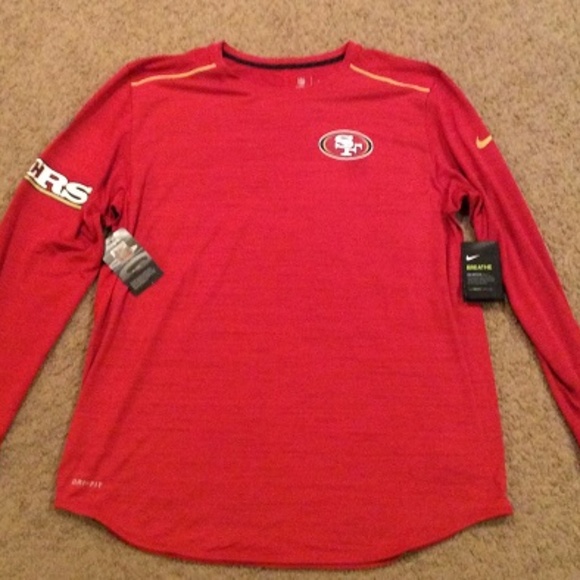 49ers long sleeve dri fit